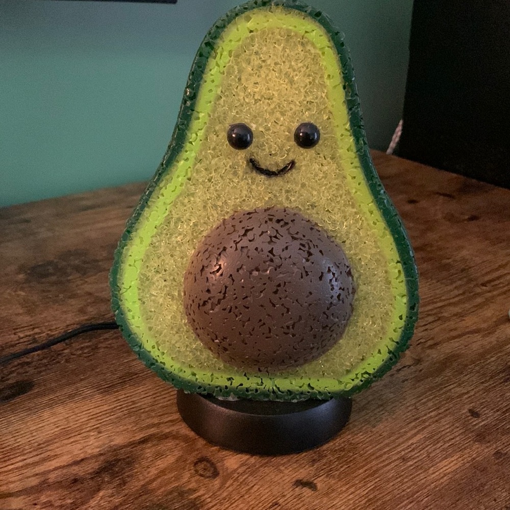 Avocado lamp light 9”